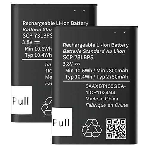 Abtter SCP-73LBPS Battery, [2800mAh] High Capacity Replacement for Kyocera DuraXV Extreme E4810 Verizon Flip Phone (2 Packs)