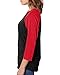 Next Level Mens Tri-Blend 3/4-Sleeve Raglan Tee (6051) vin red/vin blk m