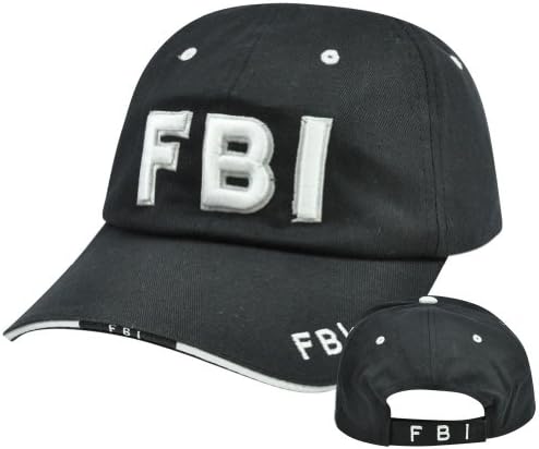FBI Law Enforcement Federal Bureau Investigation Cop Velcro Hat Cap Garment Wash