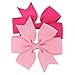 Baby Girls Boutique Grosgrain Ribbon Pinwhell Hair Bows clips For Teens Babies Kids Toddlers Set Of 40 Colors