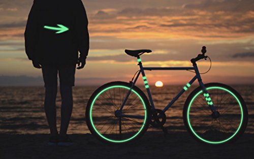 Glow in The Dark Fluorescent Tape - 33 ft x 1 inch - Removable Waterproof Outdoor Luminous Tape - Thumbnail 7