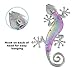 LIFFY Metal Lizard Wall Decor Handmade Glass & Metal Outdoor Gecko Wall Art for Patio Fence Pretty Gift Idea Make Your Garden Unique