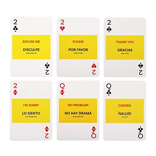 Lingo Spanish Cards in Tin Box The Best Playing Cards for Beginners