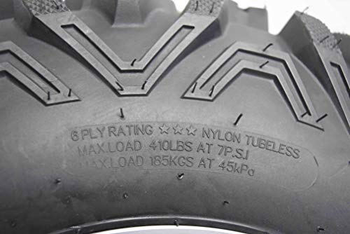 MASSFX KT 26x9-12 26x11-12 Tires w/Gunmetal 12x7 4/156 Gun Metal ATV UTV Rims Wheel & Tire Kit with Lug Nuts