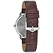 Bulova Classic Quartz Mens Watch, Stainless Steel with Brown Leather Strap, Silver-Tone (Model: 96A184)