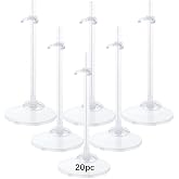 HMIEPRS 20PCS Doll Holder, Doll Stand Display Holder, Ideal Display Stand Support with Adjustable Waist Clip for 11 to 13 Inch Tall Dolls