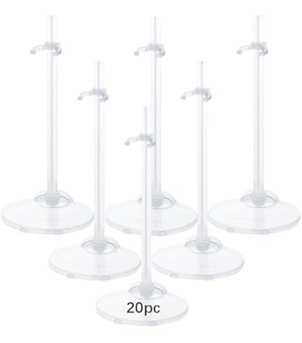 Supporto Regolabile Per Bambole CHGCRAFT - 2 Pezzi, Plastica Dura, Blu Scuro 90x90x175mm - Foto 12