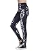 Robotic Leggings Bionic Robo Robot Leg Black Halloween Pants for Women Medium