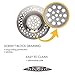 Bathtub Strainer Hair Catcher - Kitchen Strainer Sink - Bath Sink Strainer 3 Inch - Stainless Steel Sink Strainer for Kitchen Sink and Bathroom - Drain Catcher for Food, Hair and Waste