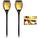 Gold Armour 2 Pack Solar Lights Upgraded - Flickering Flames Torch Solar Path Light - Dancing Flame Lighting 96 Led Dusk to Dawn Flickering Tiki Torches Outdoor Waterproof Garden