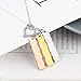 QXun Personalized BFF Bar Necklace Engraved 2-4 Names Charms Necklace for Women with Heart Charm Friendship Pendant Necklace for Women (3 Colors)