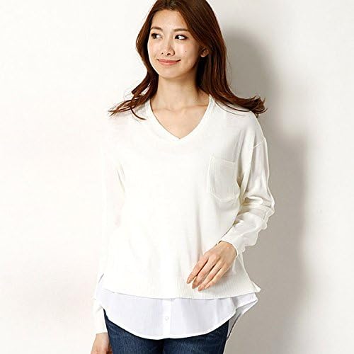 Amazon イング Ingni 3 17ヒルナンデスご紹介商品 12gvnシャツ出しニット オフホワイト M セーター 通販