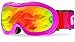 PP PICADOR Ski Goggles Snow Goggle for Kid Boy Girl with OTG Anti-Fog Len(Pink)