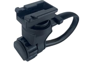 Adjustable for Bicycle Front Light Bracket 22-32mm Cycling Handlebar Mount with Quick Release for Cateye Lights, Black ABS Ma