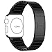 ZONEYILA Apple Watch Band 42mm, Stainless Steel Replacement Smart Watch Band Link Bracelet - Black
