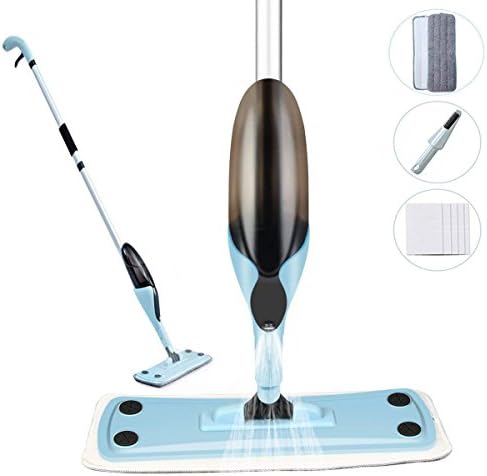 Spray Mop,Lypumso Floor Mop Spray Mop Kit Safer Than Steam mops, Suitable for Hardwood/Tile / Parquet/Wood / All Floors, with 500ml Refillable Bottle