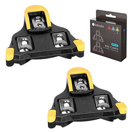 Inkesky Bike Cleats SPD-SL for Road Cycling – Compatible with Shimano SM-SH11 – Yellow