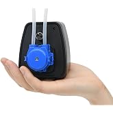Kamoer KCP-X Mini Peristaltic Pump 24V Low Flow Rate 19-65ml/min | Adjustable Speed for Aquarium Lab Liqiud Dosing Pumpwith Power Adapter Silicone Tube