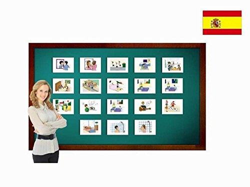 Tarjetas de vocabulario - Rutina diaria - Daily Routines Flashcards in Spanish - Vocabulary Picture Cards for Language Learning
