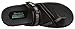 Skechers womens Reggae - Rasta Flip-slop Sandals Flip Flop, Black Suede/ Beige Trim, 10 US