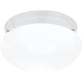 Sea Gull 5328-15 Stockholm 2-Light White Flush Mount Ceiling Fixture