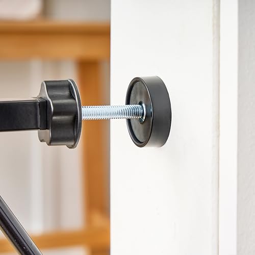Regalo Safety Easy Step Baby Gate for Doorways & Bottom of Stairs, Fits Openings 29-37.6" (Extension Included) Pressure Mounted for Babies, Toddlers & Pets, Black
