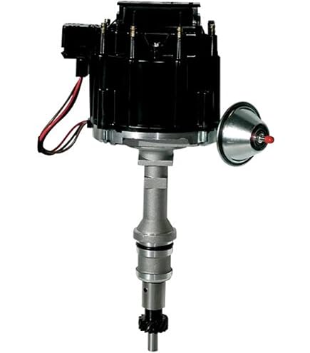 Proform 141-681 HEI Distributor For Chevy V8 - Vacuum Advance, Steel Gear, Yellow Cap, Includes Coil