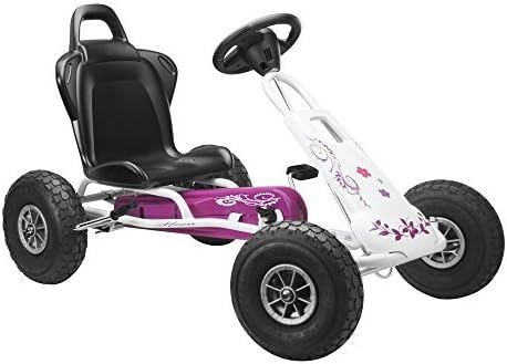 Ferbedo Air Runner Pneumatic Tyres Go Kart (Pink/ White) by Ferbedo