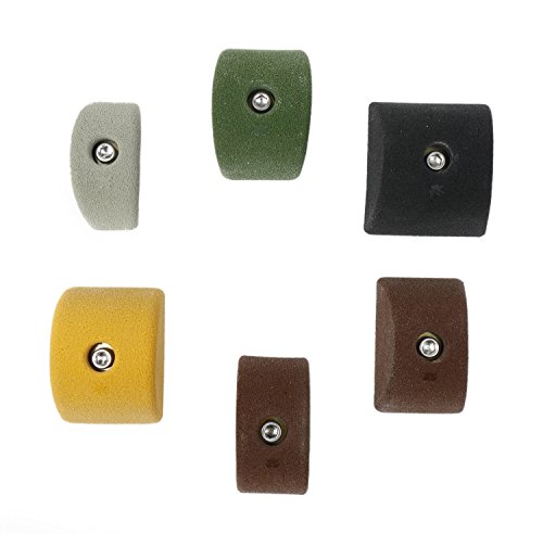 6 Medium Pinches | Bolt-on Rock Climbing Holds | Mixed Earth Tones - Thumbnail 2