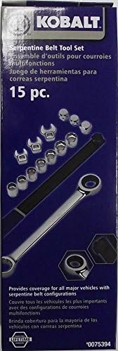 Socket Sets Kobalt 15pc Serpentine Belt Tool Set 23949