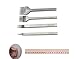 CrazyEve Leathercraft 1/2/4/6 Prong 4mm 4/25 Inch Chisel Leather Craft Tools Hole Punch Lacing Stitching Perforate