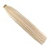 Moresoo Remy Tape in Hair Extensions Human Hair 18inch Highlighted Color #18 Ash Blonde with #613 Blonde Seamless Skin Weft Human Hair Extensions 20PC 50G Full Hair