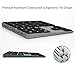 Bluetooth Numeric Keypad, Rechargeable Aluminum 34-Key Number Pad Slim External Numpad Keyboard Data Entry Compatible for MacBook, MacBook Air/Pro, iMac Windows Laptop Surface Pro etc