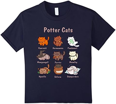 Kids Potter Cats t-shirt 12 Navy