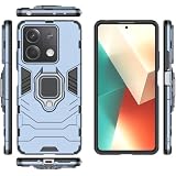 Custodia Per Realme C21Y E C25Y Con Anello Girevole 360° – TPU + PC Antiurto – Supporto Magnetico Auto – Rossa