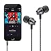 Earbuds Earphones with Selfie, Welmor In-Ear Stereo Bass Headphones Noise Isolating Headsets with Built-in Remote Shutter /Microphone/ Volume Control +Carrying Case+Extra Earbuds(S/M/L) (Black)