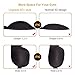 Eye Mask Sleeping Mask, UNIMI Wider 3D+ Contoured Blackout Eye Mask & Blindfold, No Pressure and Super Comfortable Sleep Mask, Eye Cover for Woman and Man(L)
