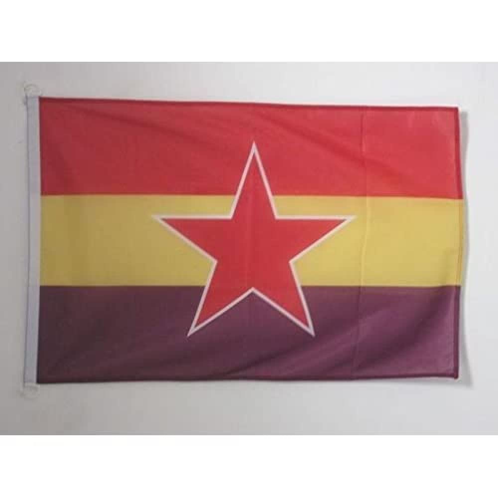 AZ FLAG Spanish Republican Popular Army Nautical Flag 18'' x 12'', Spain Republican flags 30 x 45 cm, Banner 12x18 in for boat