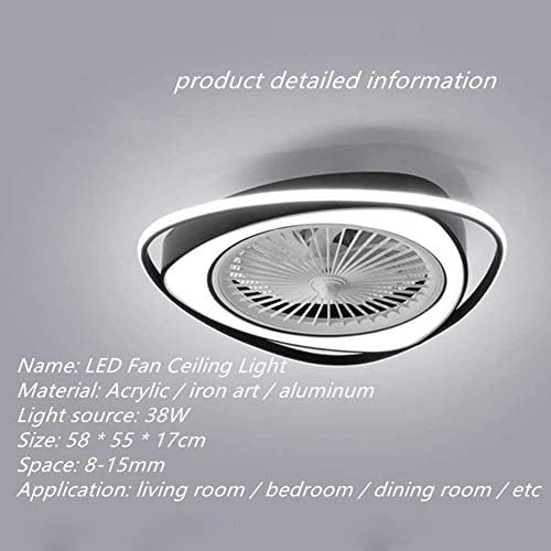 Deckenventilator Mit Beleuchtung Fernbedienung LED 38W Dimmbar Ultra