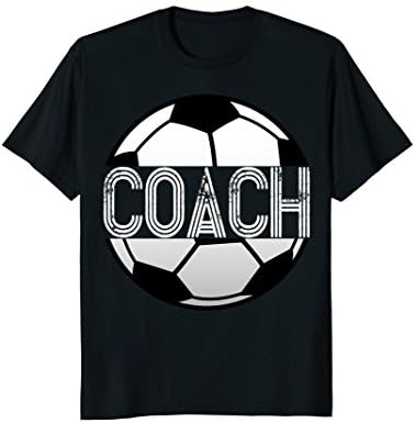 Mens Soccer Coach T-Shirt Cool Sports Coaching Gift Shirt XL Black