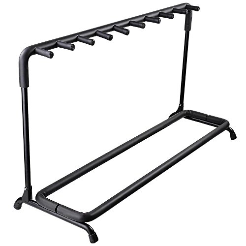AW 9 Nine Holder Multi Guitar Folding Stand Band Stage Bass Acoustic Guitar Display Rack