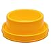 GREENENQI Anti-ant Pet Bows For Dogs Cats Round Plastic Water Food Feeder Dish Waterer (Yellow)