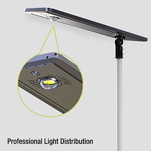 40W Superior Solar/Hybrid Energy Efficient LED Ultra-Powerful Self-Contained Smart Commercial Residential Lighting w/ Mounting System for Building Parking lots Bike Path Street (40)