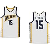 Ho You Fat 15 Sewn 92 White Basketball Jersey