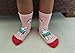 RATIVE Non Skid Anti Slip Cotton Dress Crew Socks With Grips For Baby Infant Toddler Kids Girls (6-12 Months, RG-726727)