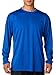 A4 Mens Cooling Performance Long Sleeve Crew, Large, Royal