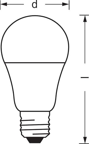 LEDVANCE Lmpara Smart LED Bluetooth E27 color de luz variable 2700 6500K colores RGB cambiables sustituye lmparas incandescentes 60Wcontrolable con GoogleAlexa y AppleSMART BT MULTICOLOUR