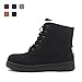 MissFine Women's Lace-up Snow Boots Fashion Waterproof Winter Shoes