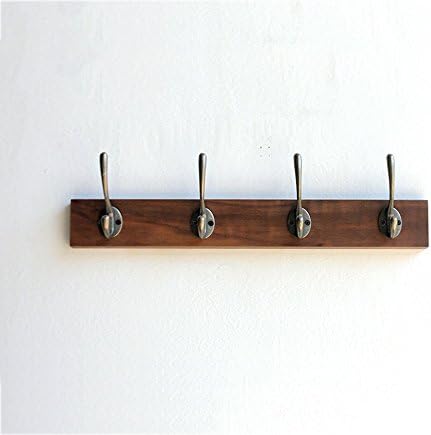 Bedroom hanger / wall-mounted solid wood / behind the coat rack / black walnut wall clothes rack / porch hanging key holder / wall-mounted coat rack / bathroom towel rack
