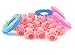 20PCS TKOnline Rubber Pink Pig Baby Bath Toy with 4 Mini Swim Ring